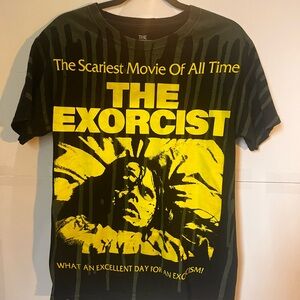 The exorcist horror movie t-shirt black green yellow official licensed graphic